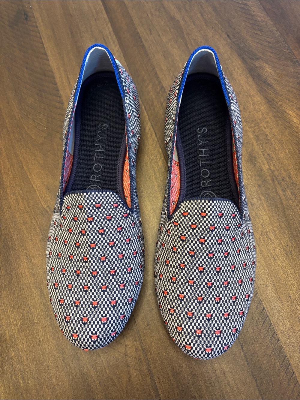 Rothy’s Coral Dot Loafers 8.5